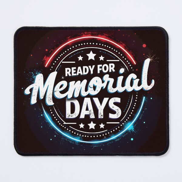 Item preview, Ready for Memorial Days - Patriotic Neon Circle Design designed and sold by aunop.