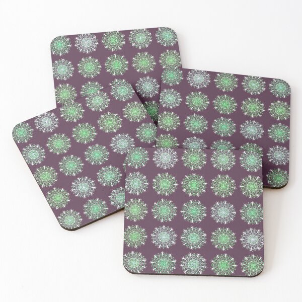 Item preview, Mandala Rustic -In line / Purple - greens designed and sold by Studio Variatio.
