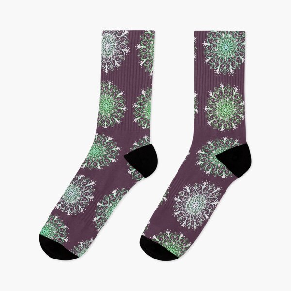 Item preview, Mandala Rustic -In line / Purple - greens designed and sold by Studio Variatio.