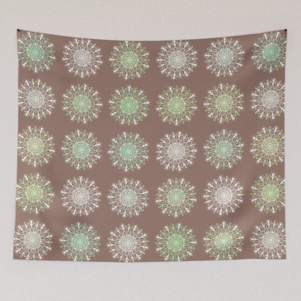 Item preview, Mandala Rustic -In line / Brown -greens designed and sold by Studio Variatio.