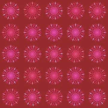 Artwork thumbnail, Mandala Rustic -In line / Reds by Studio Variatio