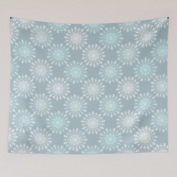 Item preview, Mandala Rustic -In angle / Light blue-white designed and sold by Studio Variatio.