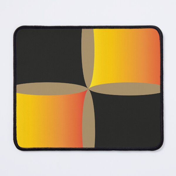 Item preview, Pattern of concave black and жовтий градієнт squares designed and sold by ZorianArt.