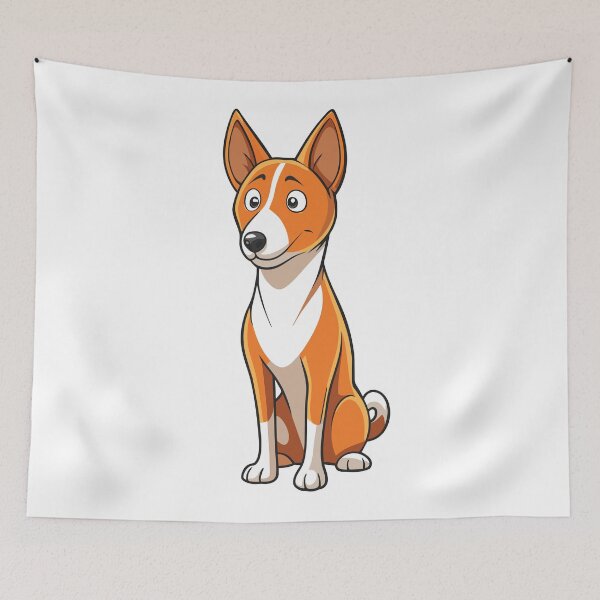Item preview, Curious Basenji Tilting Head Listening Intently designed and sold by iwcus.