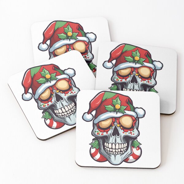 Item preview, Christmas skull|Christmas-themed Skull Design designed and sold by Shamrocx.