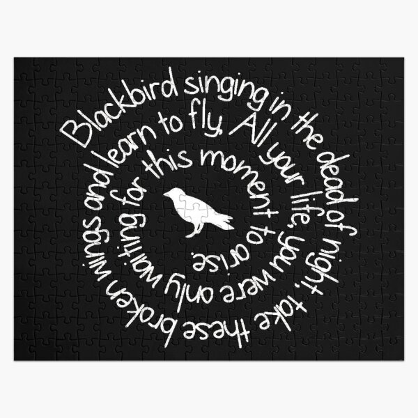 Item preview, Blackbird Singing Softly Through the Night Sky designed and sold by DenggLemi.