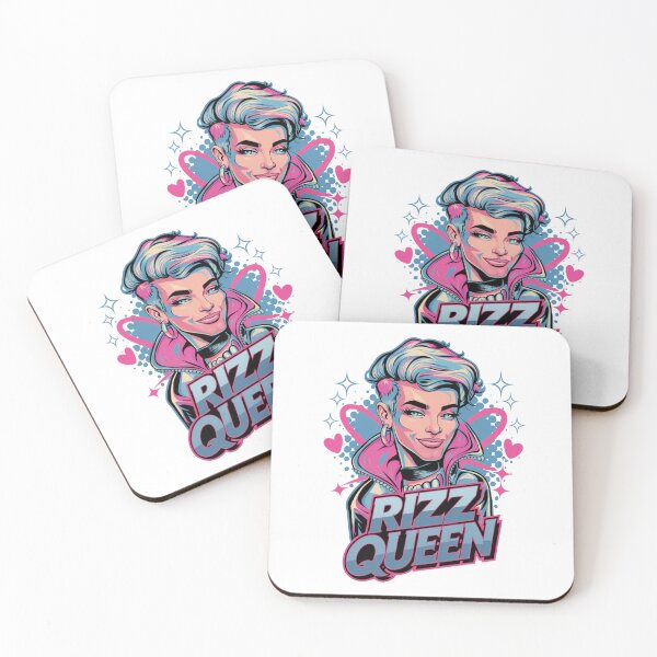 Item preview, Rizz Queen -  Neon Majesty and Modern Artistry in a Vibrant Pop-Art Vision designed and sold by stickercuffs.