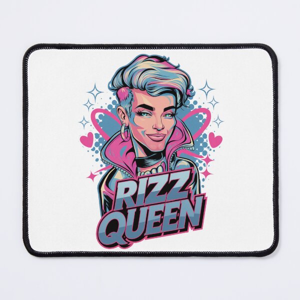 Item preview, Rizz Queen -  Neon Majesty and Modern Artistry in a Vibrant Pop-Art Vision designed and sold by stickercuffs.