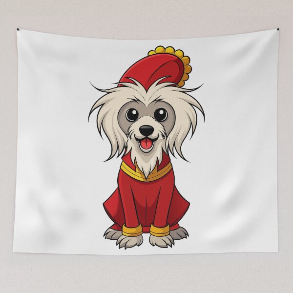 Item preview, Quirky Chinese Crested in Playful Attire designed and sold by iwcus.