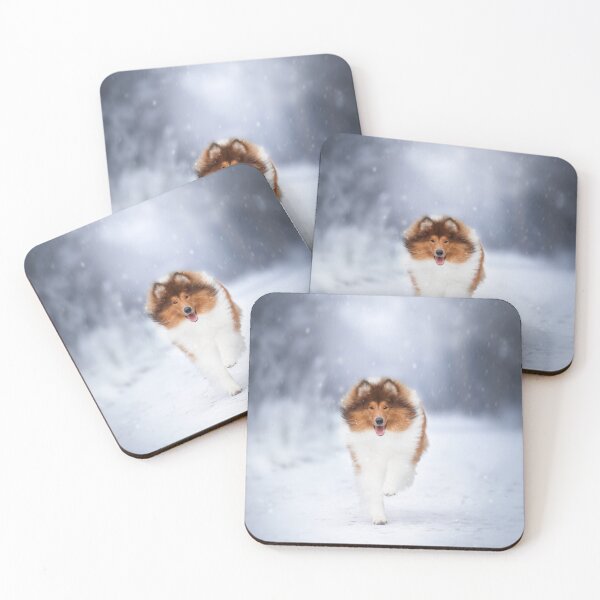 Item preview,  Graceful Rough Collie in Winter Snow designed and sold by MrGreenDragon.