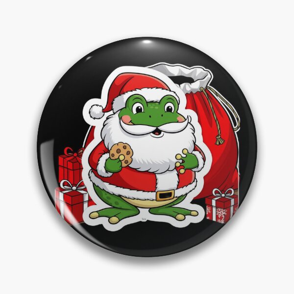 Item preview, Santa Frog - Festive Christmas Frog Design designed and sold by haitrieuic96.