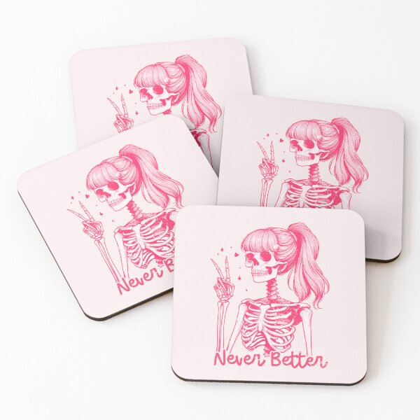 Item preview, Never Better Skeleton Girl  designed and sold by CreepyCornerArt.