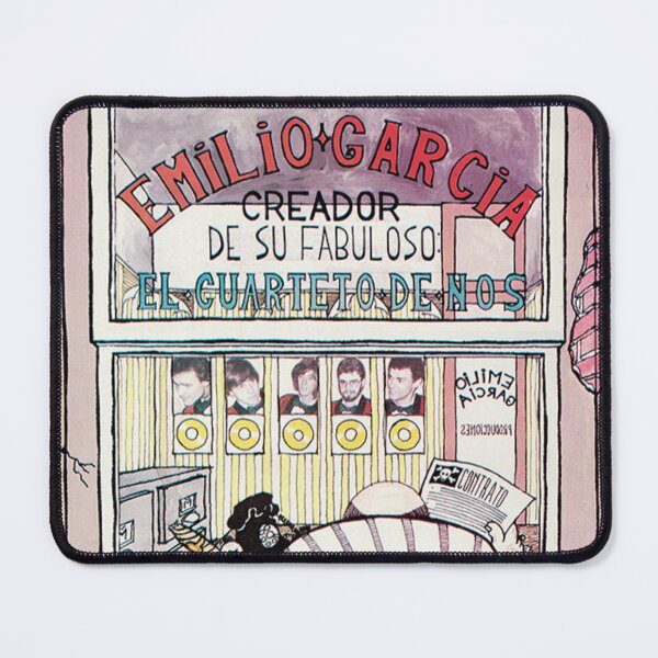 Item preview, El Cuarteto de Nos - Emilio García album 1988 designed and sold by lisasilvano.
