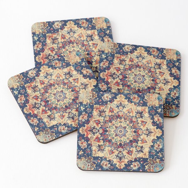 Artikelvorschau, Antiker Teppich Indigo Blau Mandala entworfen und verkauft von cadinera.