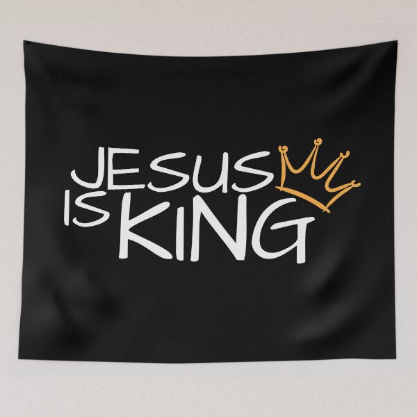 Item preview, Jesus Is King | Christianity | FaithAndArt designed and sold by FaithAndArt.