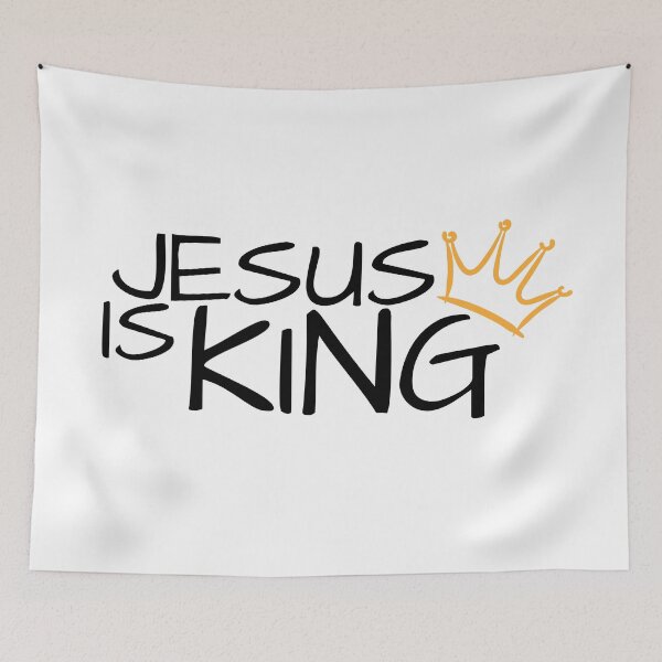 Item preview, Jesus Is King | Christianity | FaithAndArt designed and sold by FaithAndArt.