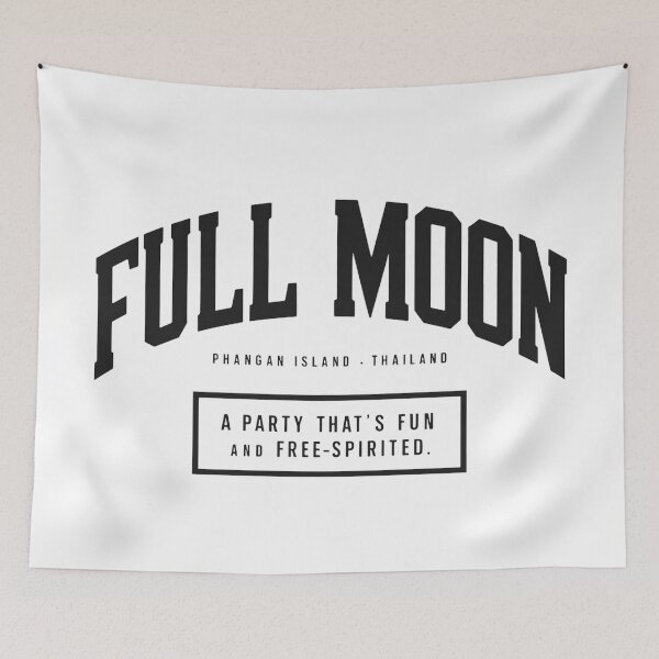 Item preview, Full Moon Party_Black- Phangan Island Thailand designed and sold by KennerTH.