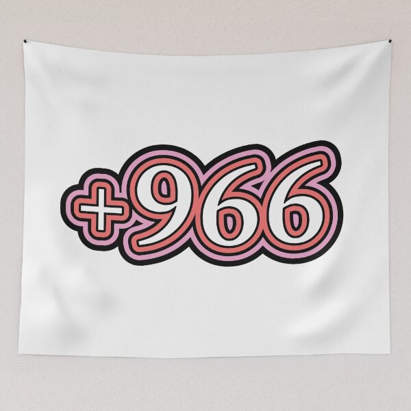 Item preview, Saudi, Saudi Arabia,  +966 Saudi Country Code, السعودية  in White designed and sold by ZamZamDesign.