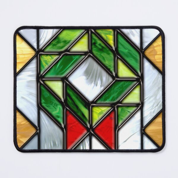 Item preview, Christmas Quilt Wreath Stained Glass 1 designed and sold by MorningFlowerA.