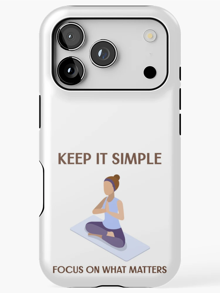 Thumbnail 1 of 4, iPhone Case, Keep It Simple designed and sold by EngagingLayout.