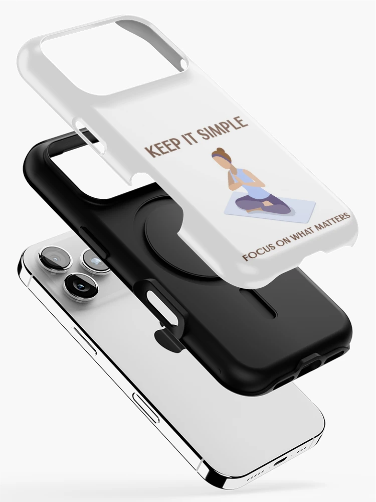 Thumbnail 2 of 4, iPhone Case, Keep It Simple designed and sold by EngagingLayout.
