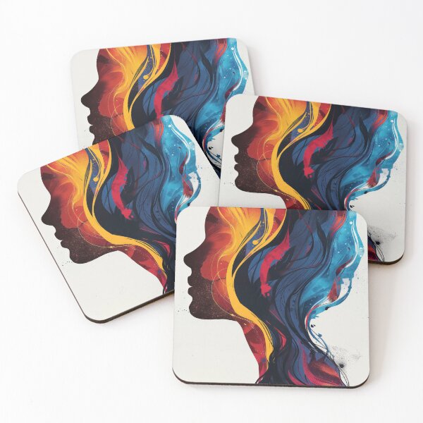 Item preview, Abstract portrait fine art 59n designed and sold by TheArtistOf2022.
