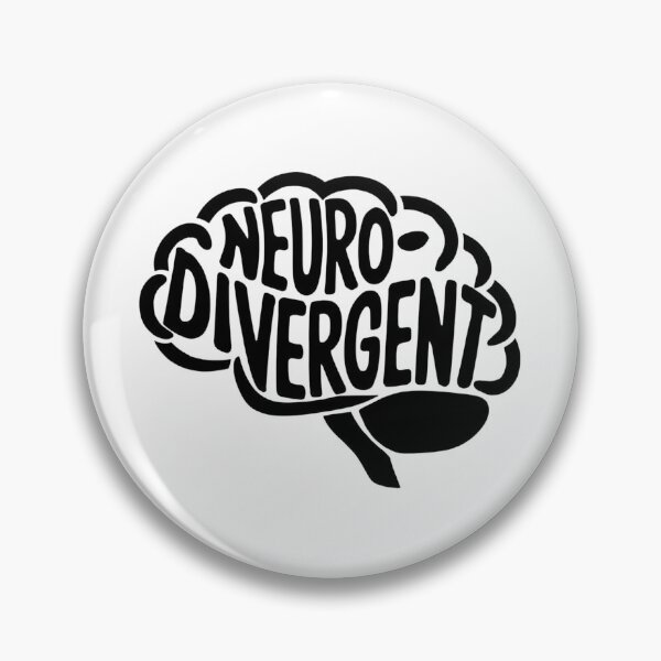 Item preview, Minimalist Neurodivergent Brain Outline Sticker - Black Line Art Design designed and sold by WatermelonPink.