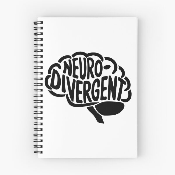 Item preview, Minimalist Neurodivergent Brain Outline Sticker - Black Line Art Design designed and sold by WatermelonPink.