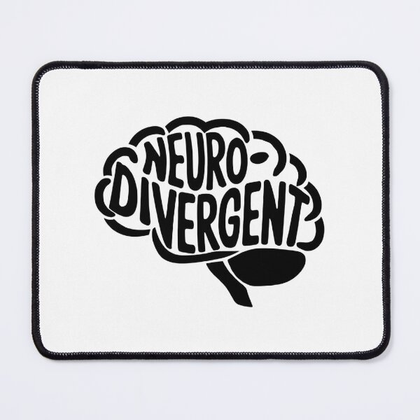 Item preview, Minimalist Neurodivergent Brain Outline Sticker - Black Line Art Design designed and sold by WatermelonPink.