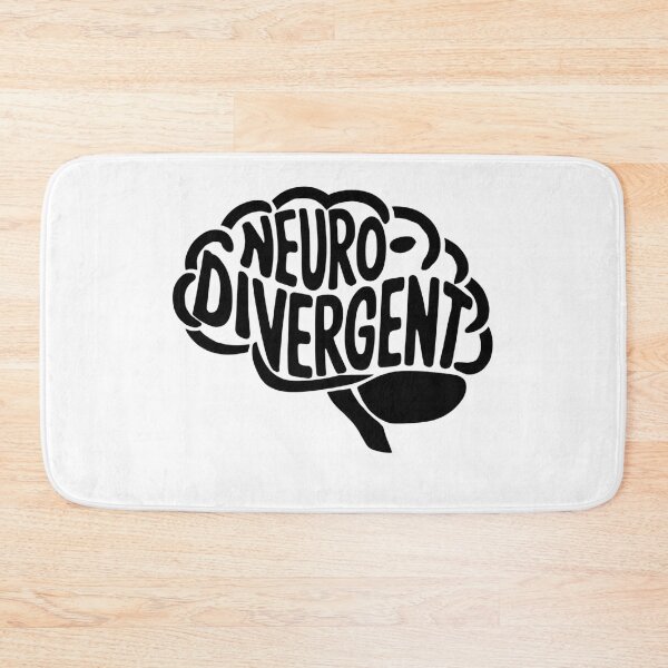 Item preview, Minimalist Neurodivergent Brain Outline Sticker - Black Line Art Design designed and sold by WatermelonPink.