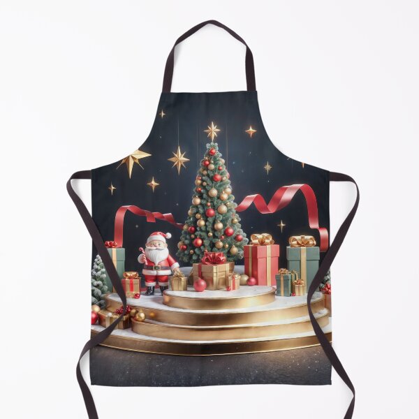 Artikelvorschau, 3D Weihnachtspodest mit Weihnachtsmann und Weihnachtsbaum entworfen und verkauft von lalylaura.