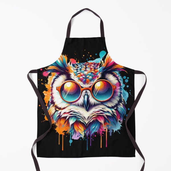 Artikelvorschau, Bunte Eule mit Sonnenbrille entworfen und verkauft von AwesomeBeyondLimits.