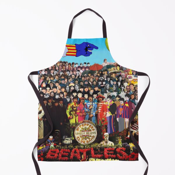Vista previa del artículo con la obra «Collage de bandas pop de los años sesenta: Lennon, Harrison, McCartney y Starr», diseñado y vendido por Kludoman.