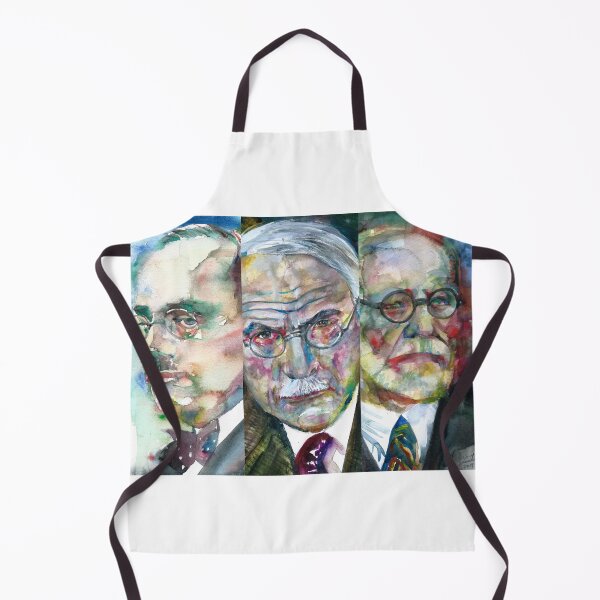 Item preview, THREE PSYCHOLOGISTS - ADLER JUNG FREUD - collage POSTER painting.1 designed and sold by lautir.