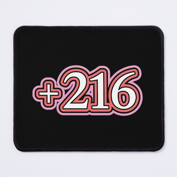 Item preview, Tunisia, +216 Tunisia Country Code, تونس in Black designed and sold by ZamZamDesign.