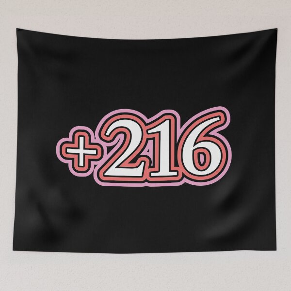 Item preview, Tunisia, +216 Tunisia Country Code, تونس  in Black designed and sold by ZamZamDesign.