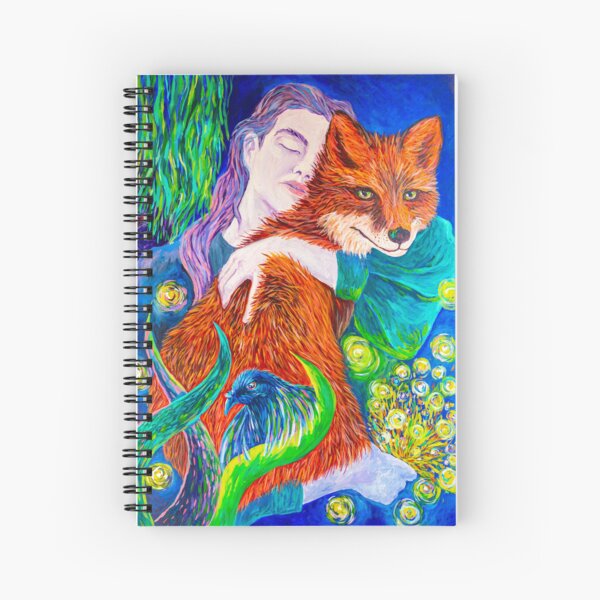 Item preview, Embrace of Nature - Mystical Animal Connection Art designed and sold by OliviArtShop.