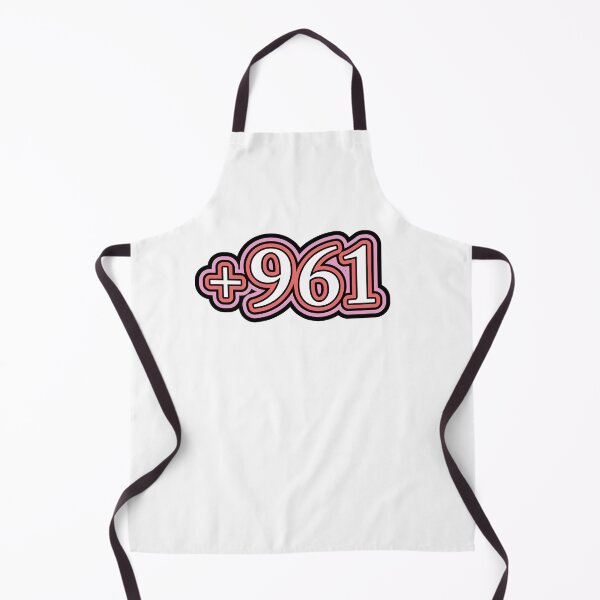 Item preview, Lebanon, +961 Lebanon Country Code, لبنان  in White designed and sold by ZamZamDesign.