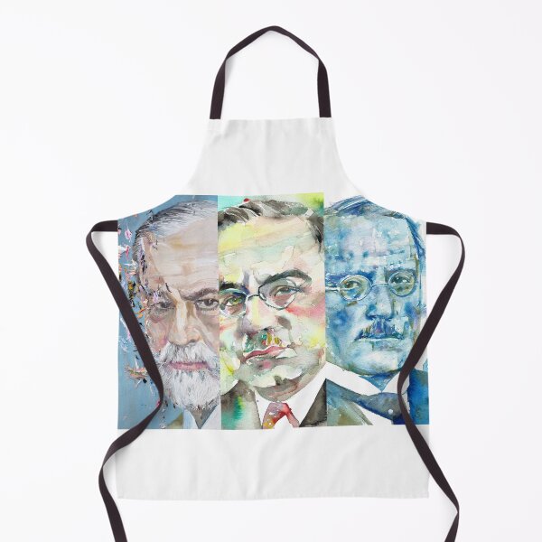 Item preview, THREE PSYCHOLOGISTS - FREUD ADLER JUNG - collage POSTER painting .3 designed and sold by lautir.