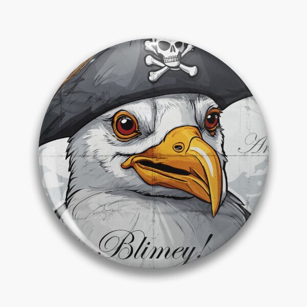 Item preview, pirate seagull designed and sold by Kingrocker.