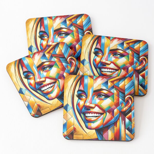 Item preview, Fragmented Joy: Geometric Portrait designed and sold by SolannaAS.
