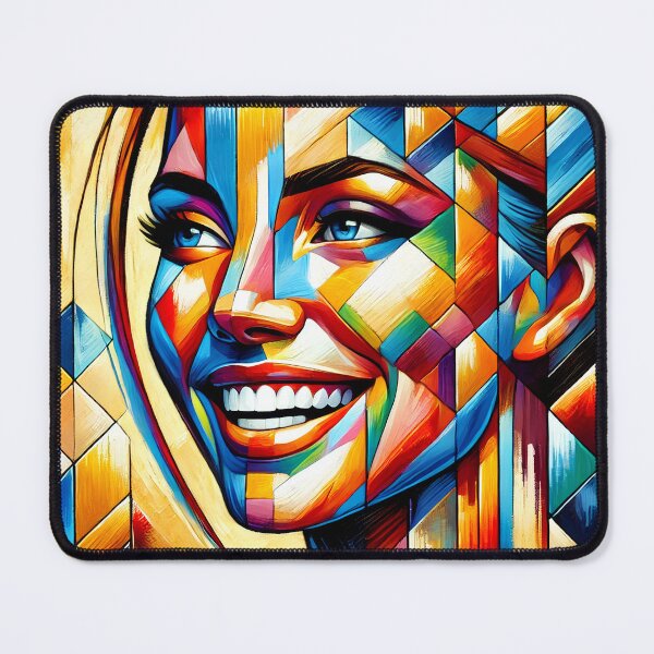 Item preview, Fragmented Joy: Geometric Portrait designed and sold by SolannaAS.