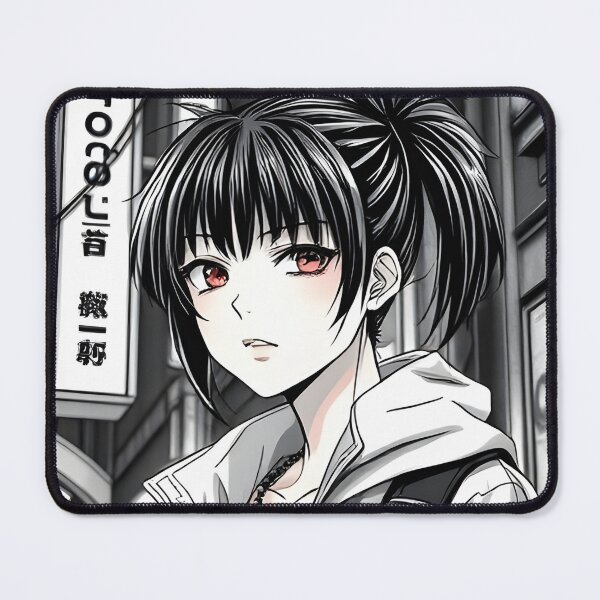 Item preview, Cyberpunk Manga-Style Character in Futuristic Cityscape designed and sold by shaynetwright.
