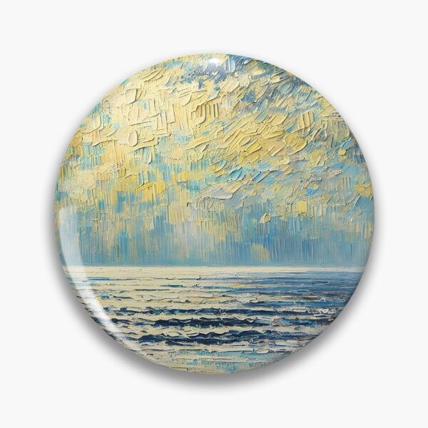 Item preview, Horizonte dorado: paisaje marino texturizado designed and sold by SolannaAS.