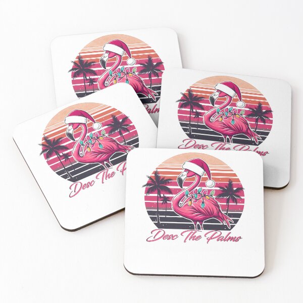 Item preview, Funny Deck the Palms Christmas Flamingo Palm Tree Tropical Xmas designed and sold by 07Art.