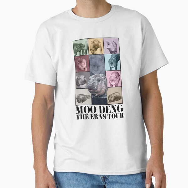 Moodeng Hippo The Era Tour,Cute Baby Hippo Khao Kheow Open Zoo Classic T-Shirt