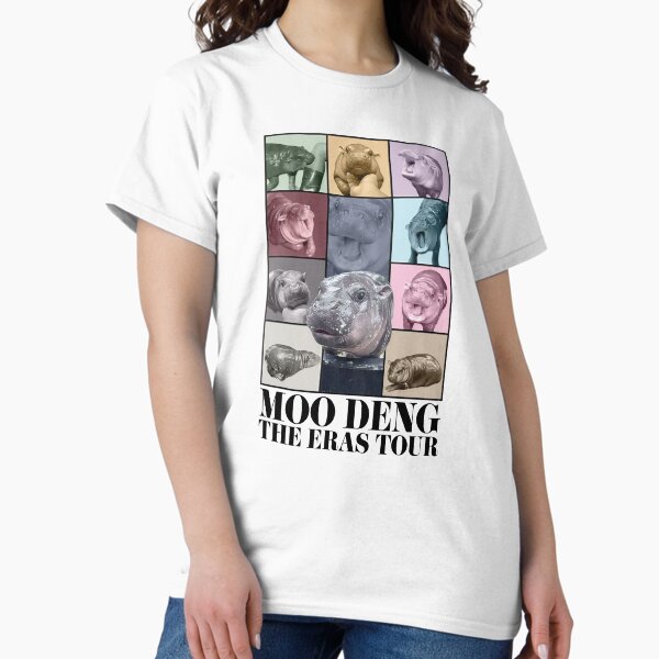 Moodeng Hippo The Era Tour,Cute Baby Hippo Khao Kheow Open Zoo Classic T-Shirt