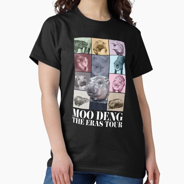 Moodeng Hippo The Era Tour,Cute Baby Hippo Khao Kheow Open Zoo 2 Classic T-Shirt