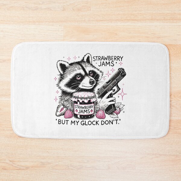 Item preview, Strawberry Jams But My Glock Don't Raccoon Vintage  designed and sold by nookmerch97.