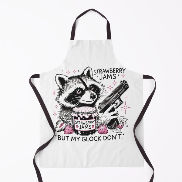 Item preview, Strawberry Jams But My Glock Don't Raccoon Vintage designed and sold by nookmerch97.